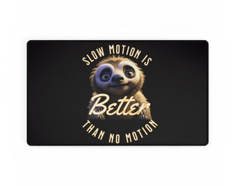 Desk Mats, Sloth, Black Sloth, Sloth Desk Mat, Mouse Pad