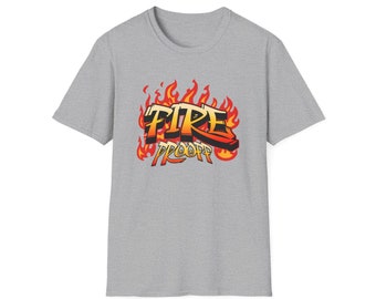 Fire Logo T-Shirt, Shirt, Fire Tee Shirt, Assorted Color T Shirt,