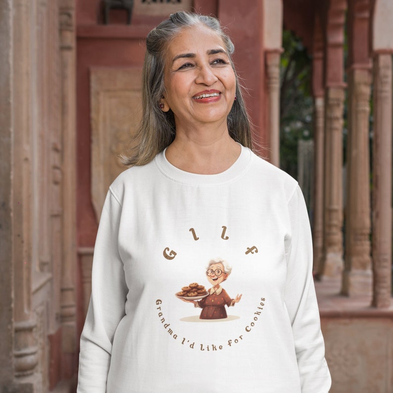 Funny Grandma Sweatshirt, GILF Crewneck Jumper, Bakingthemed Top