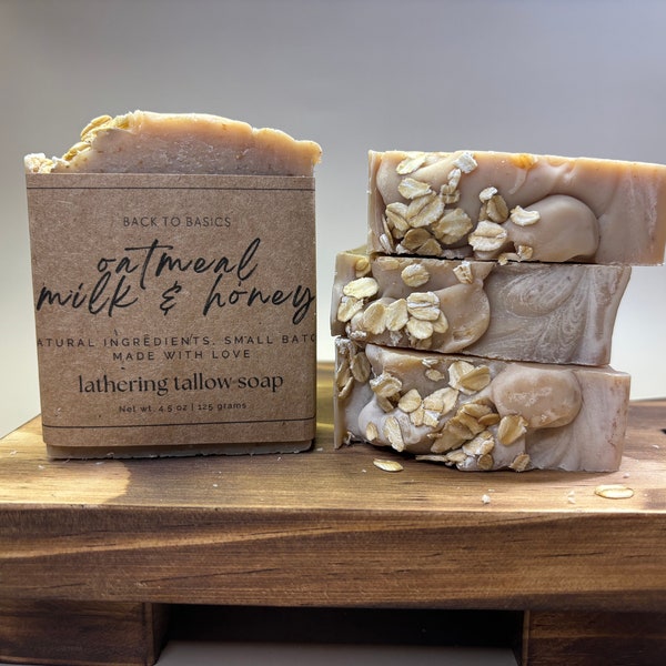 Oatmeal Milk & Honey Tallow Soap