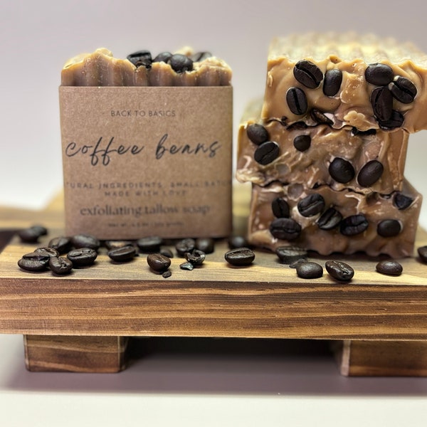 Coffee Beans Exfoliating Tallow Soap