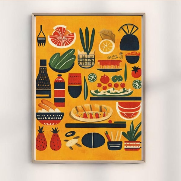 Mid Century Kitchen - Etsy