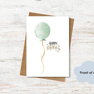 Balloon Birthday Card, Celebrate, Special Day, Best Day Cards