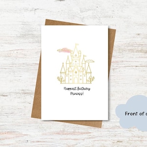 Princess Castle Birthday Card, Celebrate, Special Day, Best Day Cards