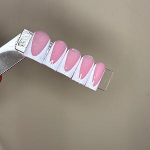 Basic White French Tip Square Acrylic Press ons