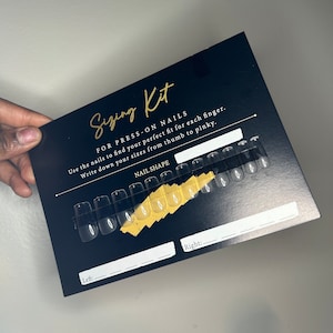 Press On Nail Sizing Kit