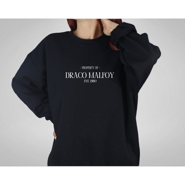 Dramione Sweatshirt | Property of Draco Malfoy | Slytherin Merch | Manacled | Harry Potter Gift