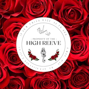 Alto Reeve | adesivo redondo de vinil | Algemado | Fanfic de Draco Malfoy