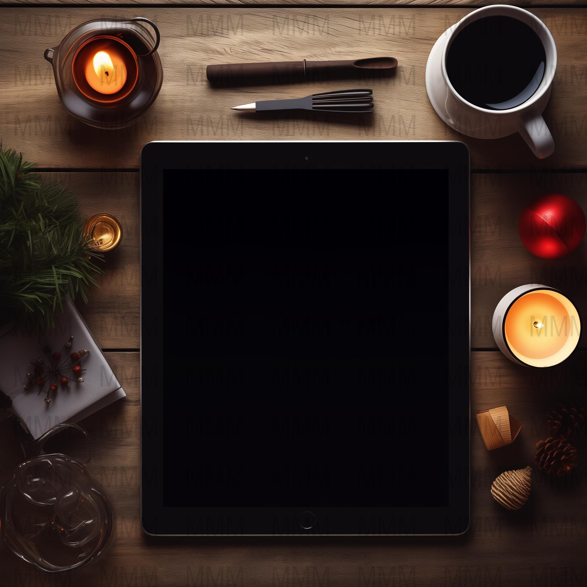 Christmas Ebook Cover Mockup Festive Holiday Vibe Customizable Digital Book Cover Design Perfect for Winter Romance Authors Self-Publishing