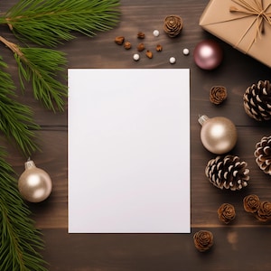 Mockup de cartão de Natal, Mockup de cartão de felicitações em branco, Mockup de convite de Natal, Mockup de menu de Natal, Mockup de menu de casamento Menu PNG
