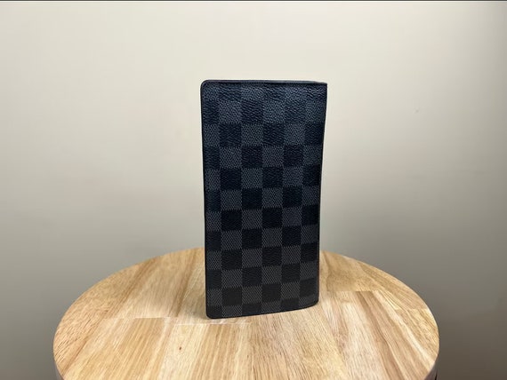 Authentic Damier Graphite Brazza Long Wallet, Lon… - image 3