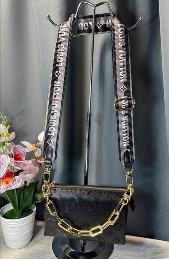 Wonderful Vintage Black Leather Shoulder Bag, Han… - image 3