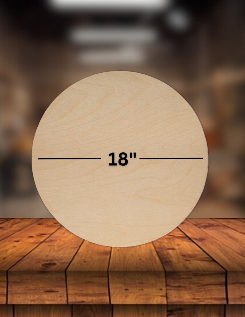 18 Plywood Rounds CNC Cut Wood Rounds 1/2 Thick Ready to Paint DIY