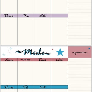 Printable Calendar With Task List, Workout Planner, Meal Planner ...