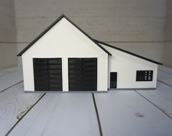 Barndominium House • Double Bay Garage - 1:64 Scale