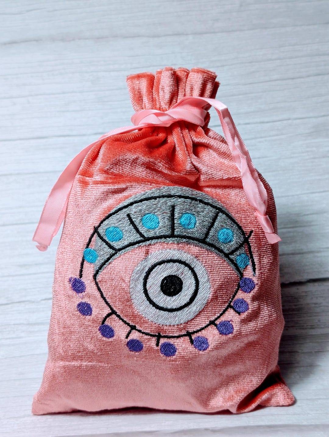 Embroidered Velvet Tarot Card Bag, Rose Pink Pouch (6x9) - Etsy