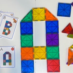 Cartes magnétiques pour carreaux et lettres de l'alphabet - TÉLÉCHARGEMENT NUMÉRIQUE