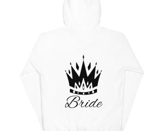 Bride Bliss: Matching Bride Sweatshirt and Sweatpants Set for Bridal Comfort, Complete with Bride Tribe Squad