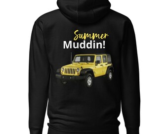 Jeep off-road sweatshirt, pullover Yellow  summer muddin sweatshirt, summer Jeep muddin sweatshirt, Off-road Jeep lovers sweatshirt