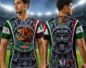 Mexico T-Shirt, Patriotic Aztec Eagle Flag Tee, Funny Vintage Hoodie, USA Sweatshirt, Comfort Colors Gift