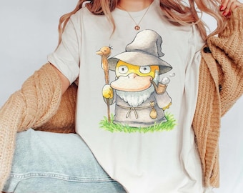 Psyduck Witches T-shirt, Graphic Wizard Duck Sweatshirt, Funny T-shirt, Meme Hoodie, Psyduck Shirt Gifts