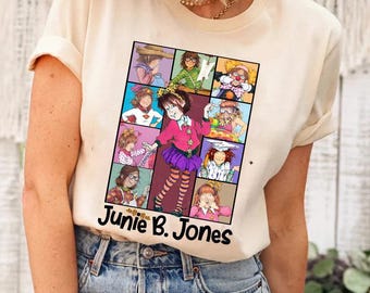 Cute Junie B Jones Teacher Eras T-shirt, Children's Book Sweatshirt, Kindergarten Hoodie, Junie B Jones T-shirt, Back to School Tees
