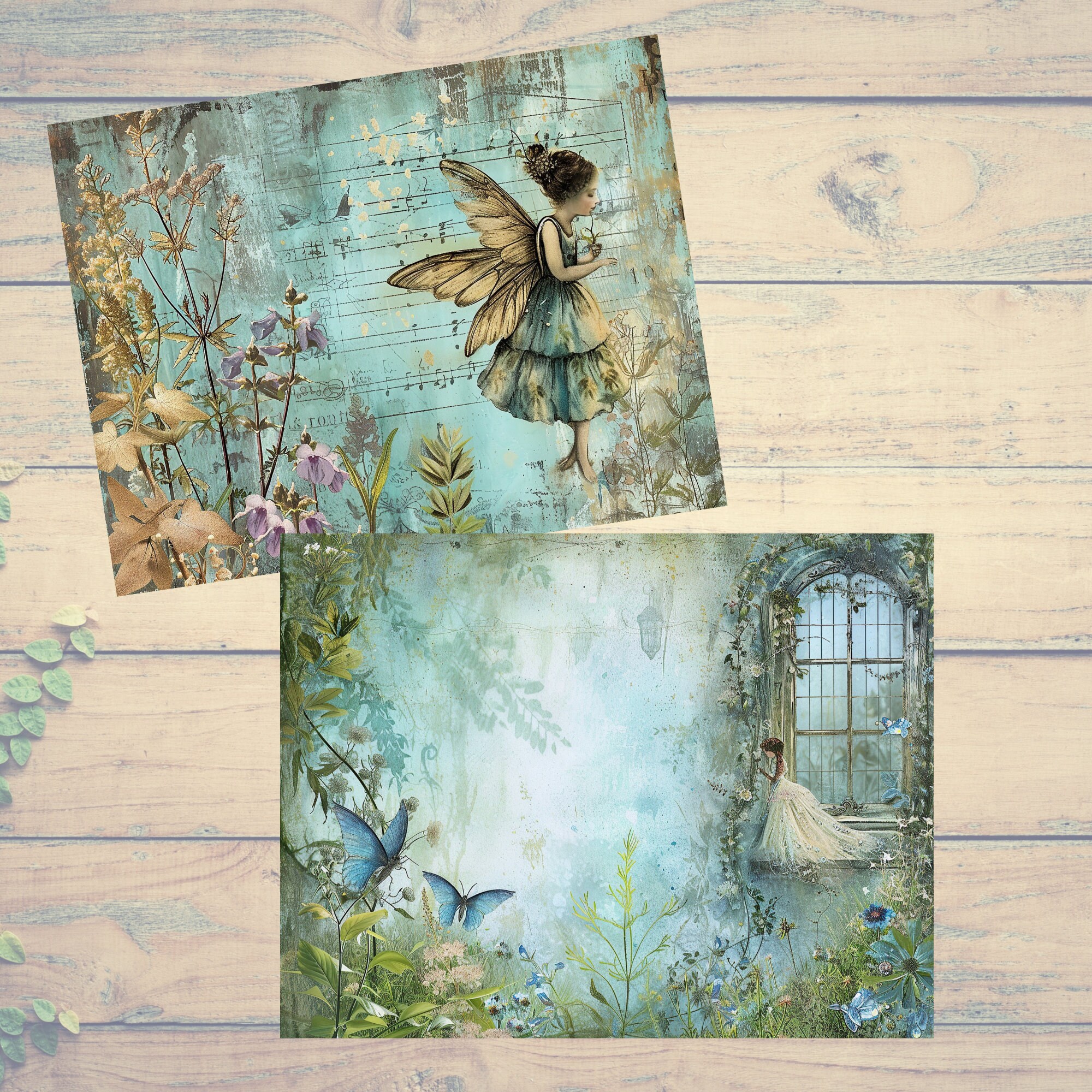 Junk Journal Printable, Enchanted Window Junk Journal, Journal Pages ...