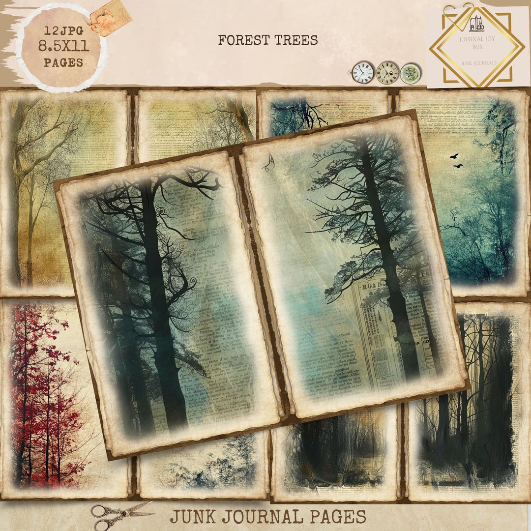 Junk Journal Printable Forest Junk Journal, Enchanted Forest Junk ...