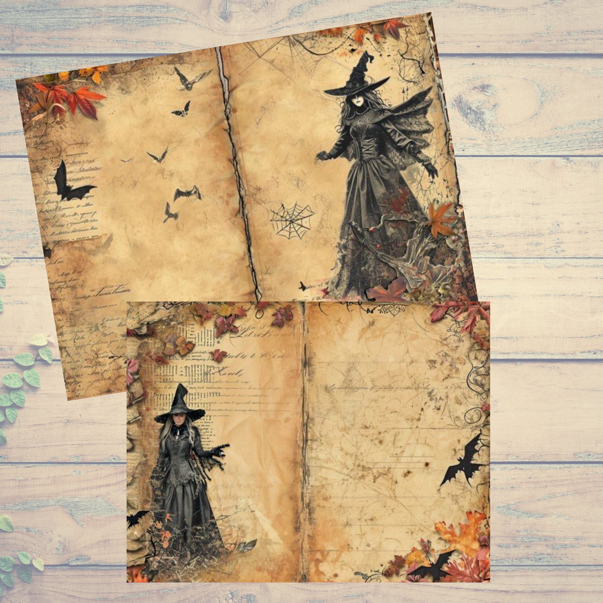 Junk Journal Printable, Vintage Witch Junk Journal, Witch Ephemera ...