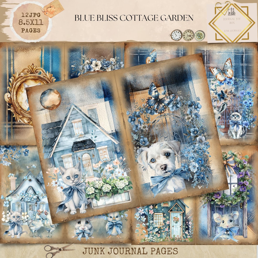 Secret Garden Cottage House Junk Journal, Garden Printable Journal ...