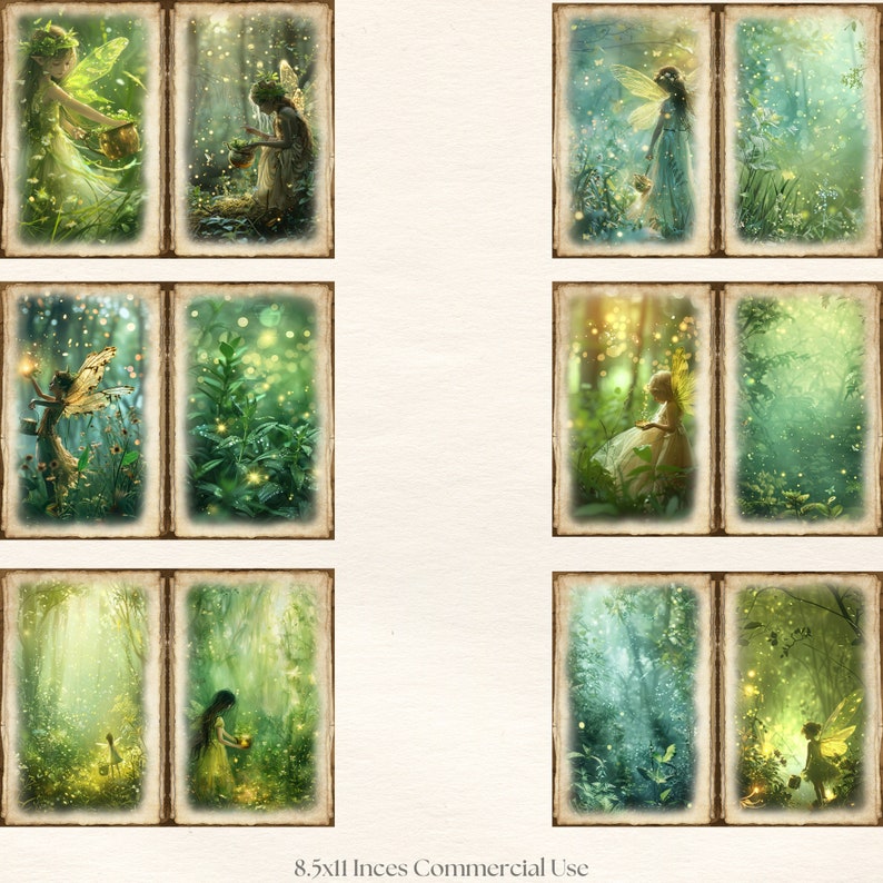 Junk Journal Printable, Garden Fairy Journal, Vintage Forest Fairy ...