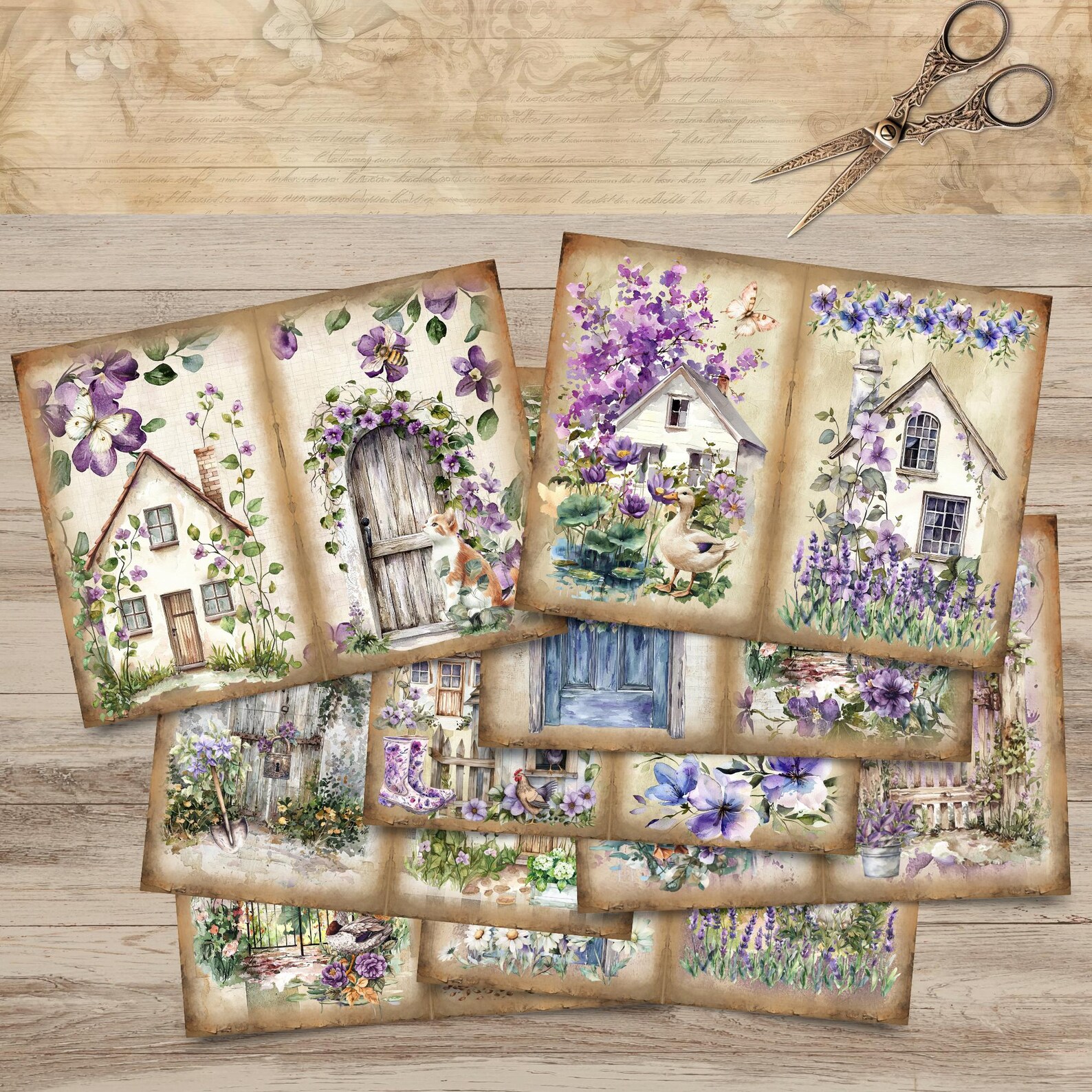 Secret Garden Junk Journal, Garden Printable Journal Pages, Secret ...