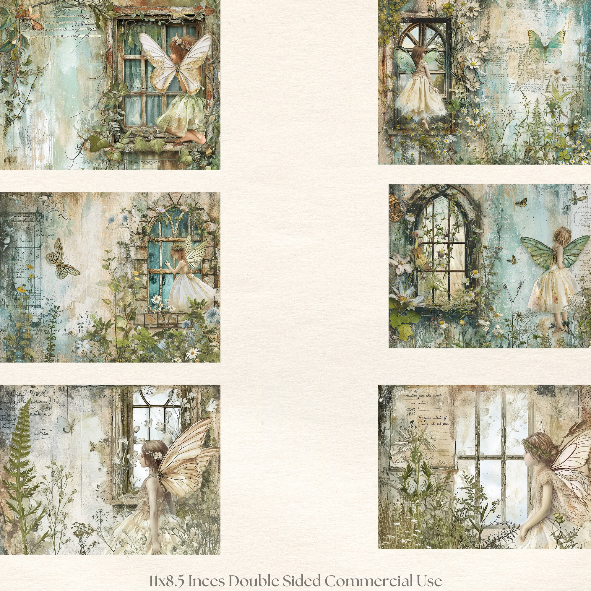 Junk Journal Printable, Fairy Junk Journal, Window Journal Pages ...