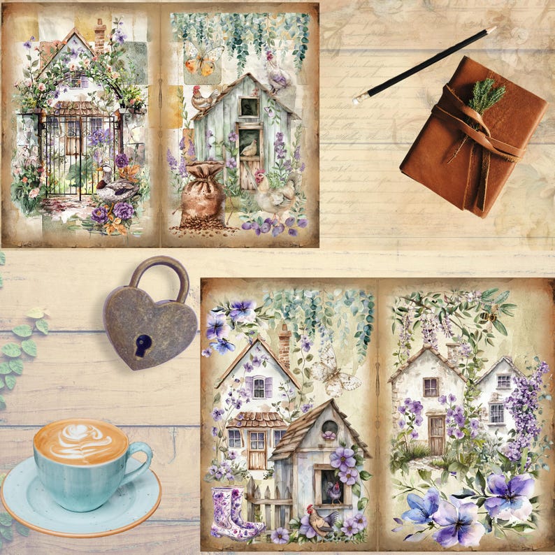 Secret Garden Junk Journal, Garden Printable Journal Pages, Secret ...