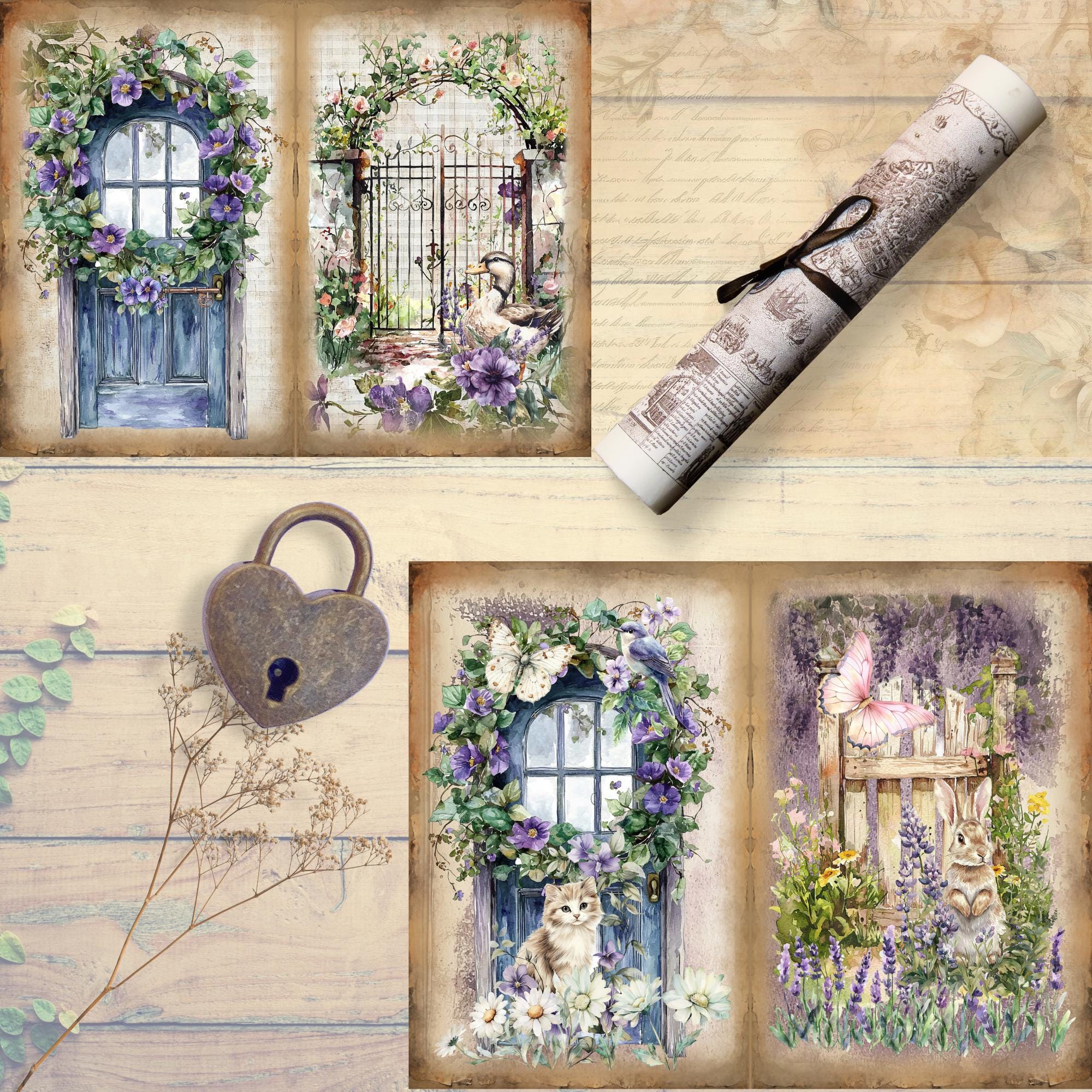 Secret Garden Junk Journal, Garden Printable Journal Pages, Secret ...