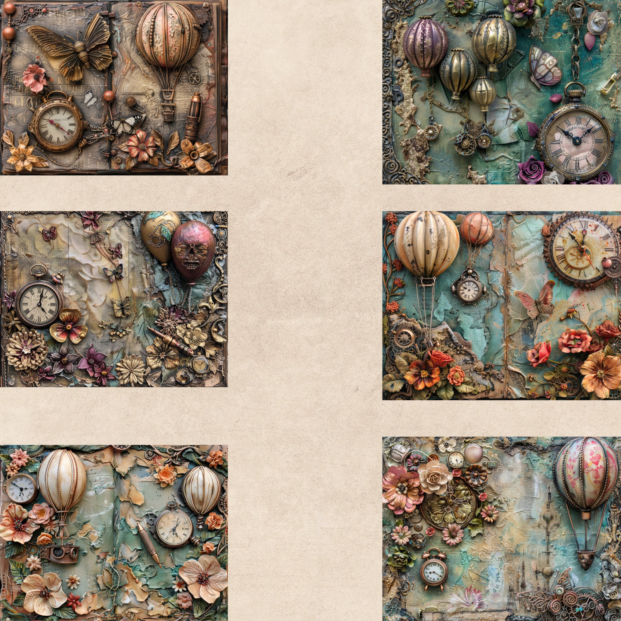 Junk Journal Printable, Steampunk Vintage Journal, Steampunk Journal ...