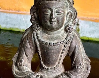 Ming dynasty bronze Buddha, Ming Guan yin, authentic statue