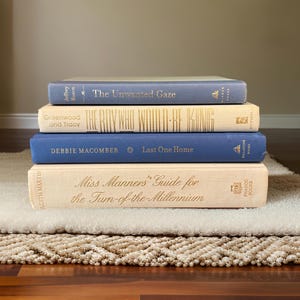 Neutral and color mix book stack, books, Themed books, decorative books, book set, home decor, neutral decor, book collections