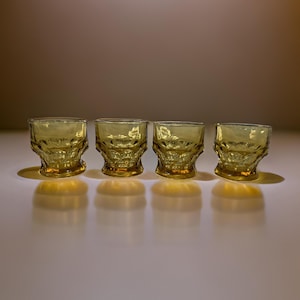 Vintage Bernstein Glaswaren Wabenset von 4