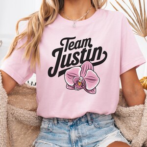 Maglietta Team Justin Baldoni Bella Canvas Support Nessuno mette Justin nel seminterrato Maglietta vintage retrò Team Justin Maglietta Team Baldoni