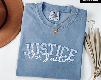Comfort Colors Justice for Justin T-shirt: Vintage Team Baldoni Tee