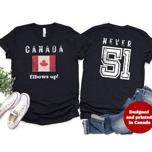 Elbows Up Canada T-Shirt, Bella Canvas Canadian Tee, Maple Leaf Shirt, Gift for Canada Day, Cozy Unisex T-Shirt, Canadian Pride Tee