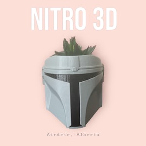 Mandalorian Planter Succulent Planter Pot Star Wars Geeky Gift