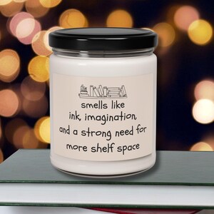 Book Lovers Candle, Literary-Inspired Home Decor, Library Scented Soy Candle, Gift for Readers, Literary Candle