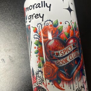 Spicy Book Tumbler, Gift for Book Lovee,  Bibliophile Tumbler Gift for Her, Smut Book Lover Gift, Spicy Book Club, STFUATTDLAGG,