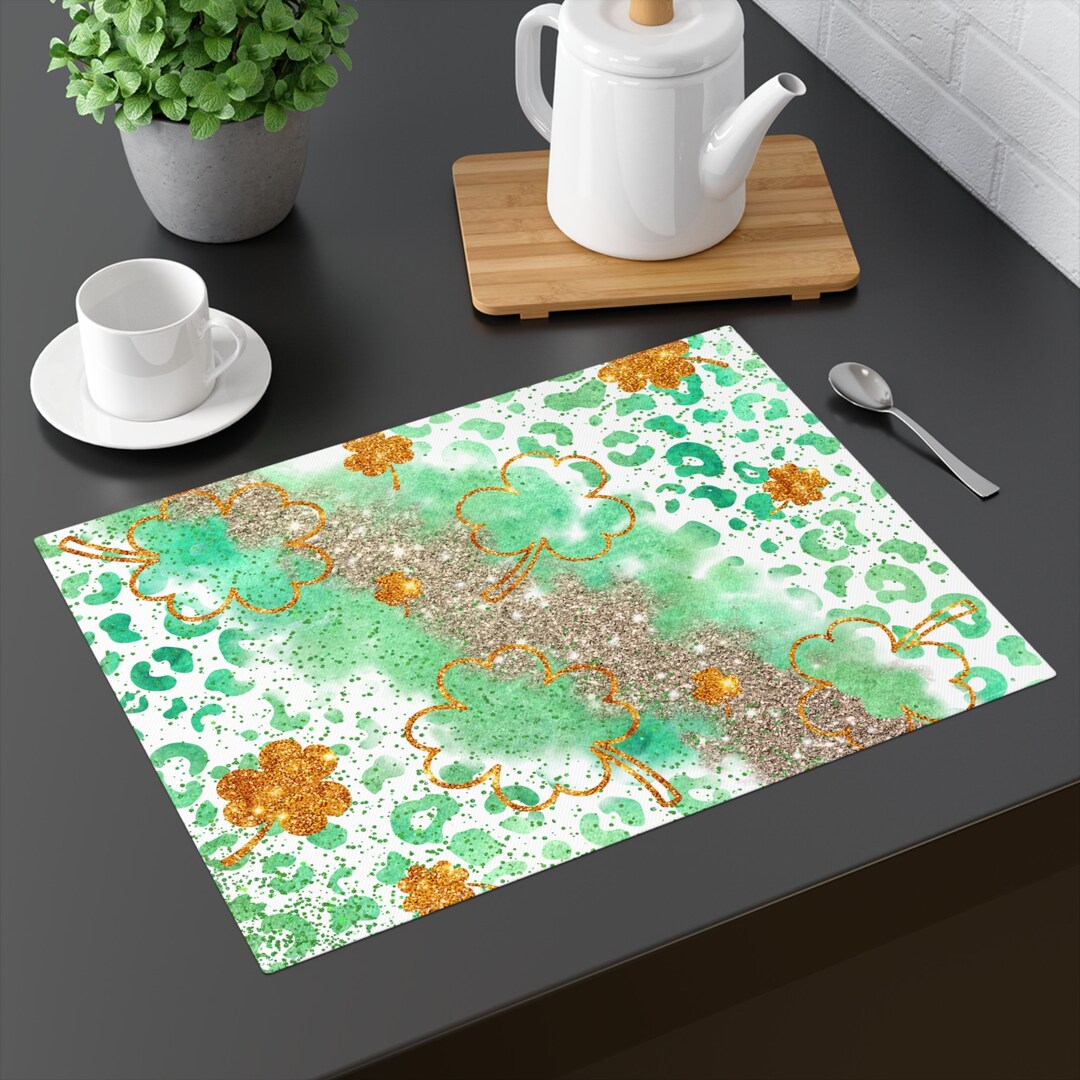 plastic st patricks day placemat