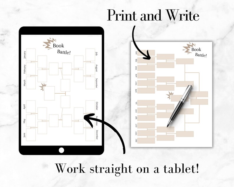 Monthly Reading Challenge | Yearly Book Bracket | Book of the Year ...