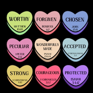 God Says I Am Hearts | Sublimation Design | Digital Download PNG | Instant Download