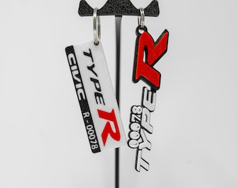 Honda Type R Badge Style Keychain