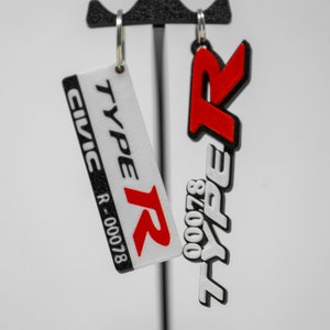 Honda Type R Badge Style Keychain - Etsy